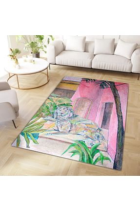 فرش رنگی قابل شستشو Rugs Modern Halı - کد 862267531
