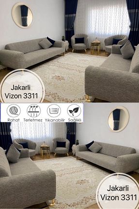 کاور مبل قهوه ای جاکار seltenet - کد 817791126