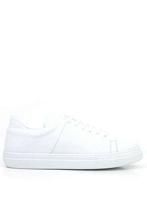 کفش کژوال سفید زنانه چرم خالص Shoes Center - کد 847313943