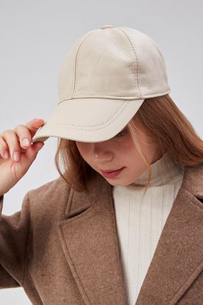کلاه بژ زنانه پنبه ای derikem - کد 862208316