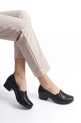 کفش کژوال مشکی زنانه چرم خالص Dericalle shoes - کد 827426266