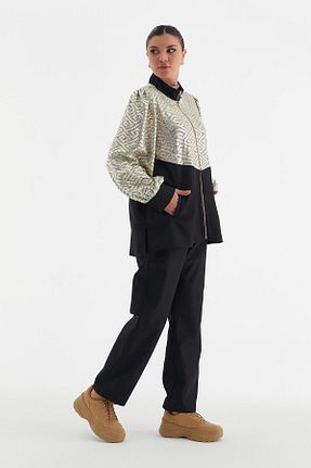 ست بالاتنه و پائین تنه مشکی زنانه بافتنی YAFA CLOTHING & ACCESSORIES - کد 860716236