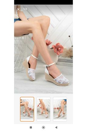 کفش پاشنه بلند پر سفید زنانه پاشنه متوسط (5-9 سانتی متر) Ayakkabix - کد 862335059
