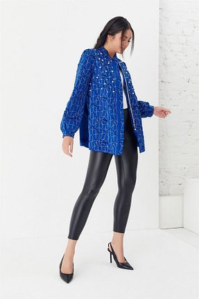 کت آبی زنانه رگولار YAFA CLOTHING & ACCESSORIES - کد 270088428
