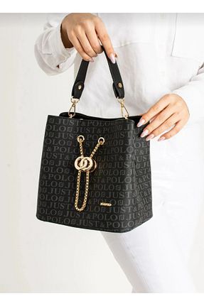 کیف دوشی مشکی زنانه چرم مصنوعی Just Polo - کد 324664255