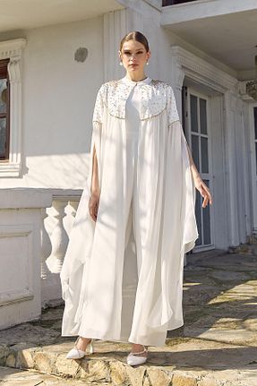سرهمی سفید زنانه رگولار YAFA CLOTHING & ACCESSORIES - کد 830672482