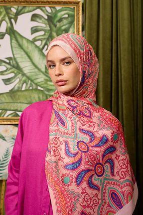 شال صورتی زنانه İpekhan - کد 862301049
