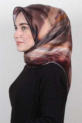 روسری سفید کرپ ساتن ابریشم Armine - کد 51359711