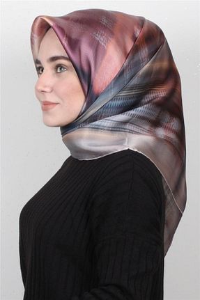 روسری سفید کرپ ساتن ابریشم Armine - کد 52613853