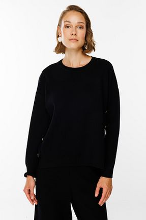 پلیور مشکی زنانه ساده ON - کد 862303368