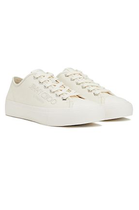 کفش اسنیکر بژ زنانه بند دار Jimmy Choo - کد 862320138
