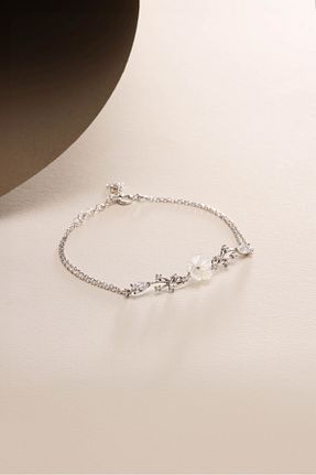 دستبند نقره سفید زنانه 925 عیار NEREZE - کد 862331958
