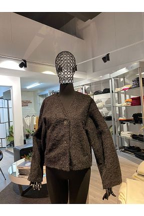 پالتو پشمی مشکی زنانه گشاد NATMORE - کد 862331138