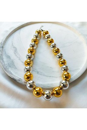 گردنبند استیل ( فولاد ) طلائی استیل (فولاد) Myore - کد 862340284
