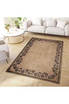 فرش قهوه ای قابل شستشو Rugs Modern Halı - کد 862442144