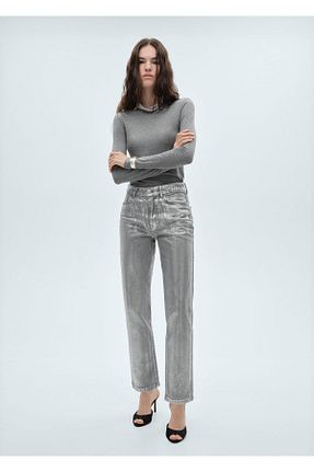شلوار جین زنانه رگولار MANGO - کد 857926096