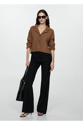 کت قهوه ای زنانه رگولار MANGO - کد 857428182