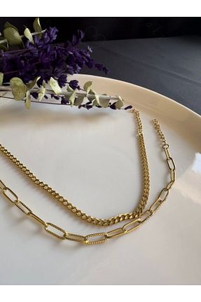 دستبند استیل (فولاد) طلائی زنانه استیل ضد زنگ SEVGİLİ TAKI - کد 832973787