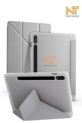 کیف تبلت طوسی Samsung Uyumlu Nezih Case - کد 861598009