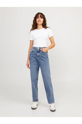 شلوار جین آبی زنانه پاچه لوله تفنگی Jack & Jones - کد 862357703