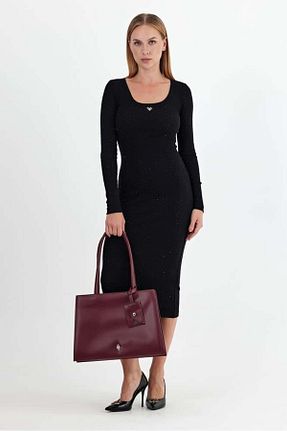 کیف دوشی قرمز زنانه چرم مصنوعی Aron Atelier - کد 862373126