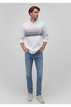 سوئیشرت سفید مردانه چاپی Mavi - کد 235136604