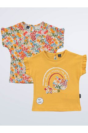 تیشرت زرد بچه گانه رگولار Miniworld - کد 846573785