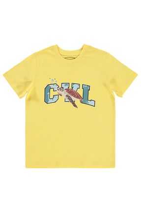 تیشرت زرد بچه گانه رگولار Civil Boys - کد 819582072