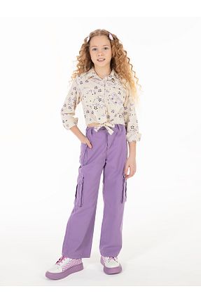 شلوار بنفش بچه گانه پارچه Civil Girls - کد 849937076