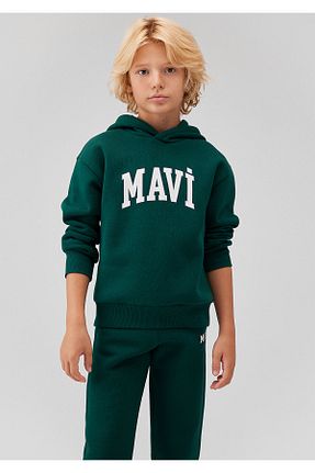 سوئیشرت سبز بچه گانه چاپی Mavi - کد 853023033