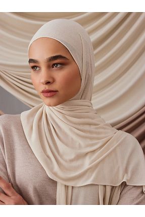 روسری سفید پنبه ای Femple Modest - کد 835917056