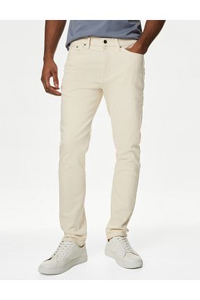 شلوار جین بژ مردانه رگولار Marks & Spencer - کد 850627448
