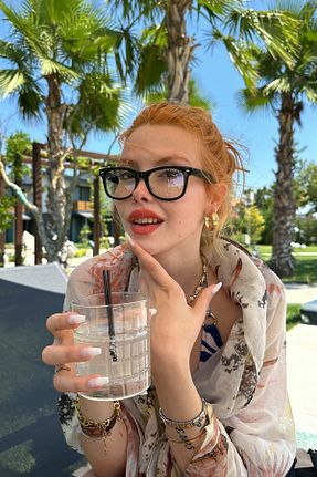 عینک محافظ نور آبی مشکی زنانه Aynalı FALAN EYEWEAR - کد 847269536