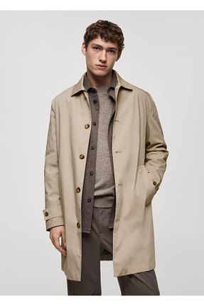 ترنچکت طوسی مردانه %100 پنبه MANGO Man - کد 844926584
