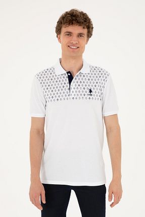 پولوشرت سفید مردانه پارچه U.S. Polo Assn. - کد 841639238
