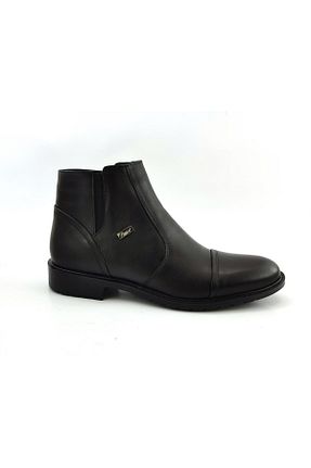 بوت / نیم بوت مشکی مردانه چرم خالص Fosco - کد 789432311