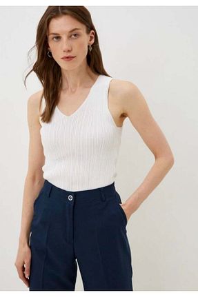 بلوز سفید زنانه ساده Yuksektopuklarboutique - کد 771215982