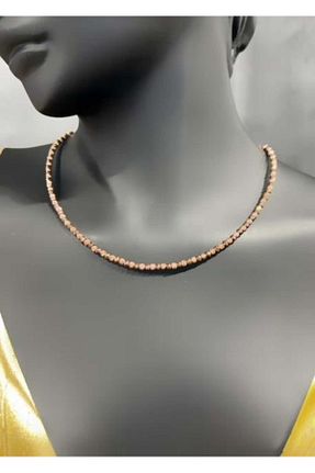گردنبند نقره صورتی زنانه 925 عیار Defne Silver - کد 766550596