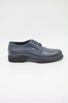 کفش کلاسیک سرمه ای مردانه چرم خالص Pierre Cardin - کد 358525687