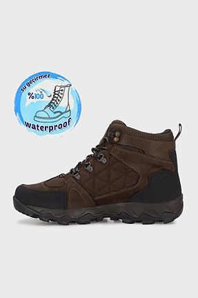 بوت / نیم بوت قهوه ای مردانه پاشنه تخت Scootland - کد 781164130