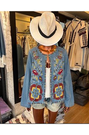 کت آبی زنانه رگولار Hotfashion - کد 861767694