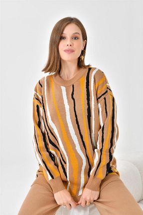 ست بالاتنه و پائین تنه قهوه ای زنانه بافتنی FTZ WOMEN - کد 764914032