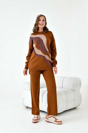 ست بالاتنه و پائین تنه متالیک زنانه بافتنی FTZ WOMEN - کد 852211792