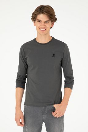 سوئیشرت طوسی مردانه ساده U.S. Polo Assn. - کد 857596438