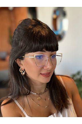عینک محافظ نور آبی نباتی زنانه مات funeyes - کد 861763360
