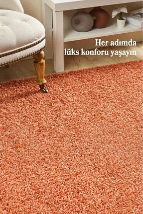 فرش نارنجی آنتی آلرژی Red Halı - کد 695869272