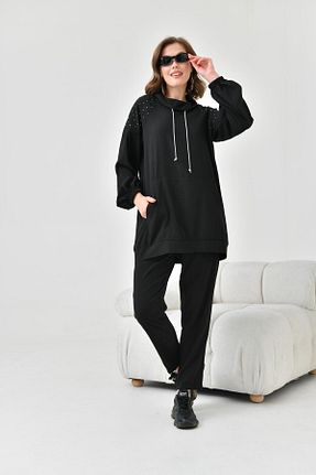 ست بالاتنه و پائین تنه مشکی زنانه بافتنی FTZ WOMEN - کد 818234137