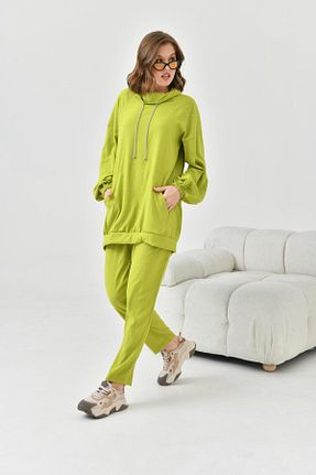 ست بالاتنه و پائین تنه سبز زنانه بافتنی FTZ WOMEN - کد 818230934