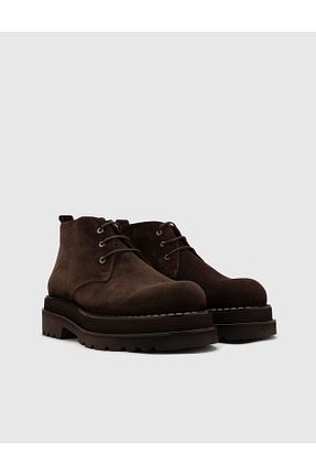 بوت / نیم بوت صورتی مردانه چرم خالص İlvi - کد 795610538