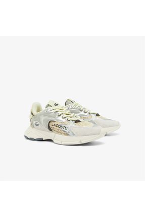 کفش اسنیکر طوسی زنانه بند دار Lacoste - کد 858980798